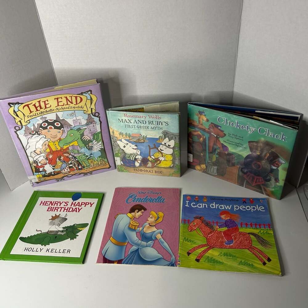 Lot of 6 Children's Picture and Story Books including The End and Max and Ruby